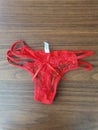 Red lingerie underware Royalty Free Stock Photo