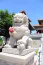 White lion statue Royalty Free Stock Photo