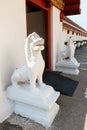 White lion statue Royalty Free Stock Photo