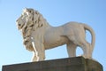White lion statue in London Royalty Free Stock Photo