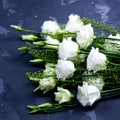 White Lisianthus Flowers Royalty Free Stock Photo