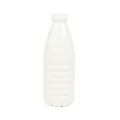 White liter milk plastic bottle isolated on white background