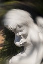 White  little angel sculpture Royalty Free Stock Photo