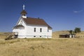 White Little Prairie Church Royalty Free Stock Photo