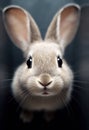 Rabbit background animal isolated hare bunny white fur mammal easter small pets cute Royalty Free Stock Photo