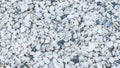 White little stones texture in close up shot. Mosaic structure decor. Royalty Free Stock Photo