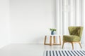 White living room with armchair Royalty Free Stock Photo
