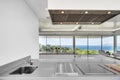 White living room in the modern villa