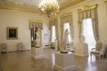 vintage White living room at the Sheremetyev Palace Royalty Free Stock Photo