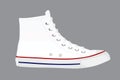 White canvas shoes Royalty Free Stock Photo