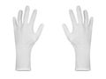 White long cotton gloves