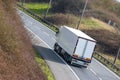 White Lorry - road transport Royalty Free Stock Photo