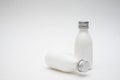 White lotion bottles Royalty Free Stock Photo