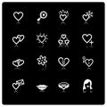 White love icons