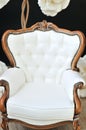 White luxurious armchair