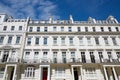 White luxury houses facades in London