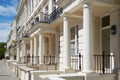 White luxury houses facades in London