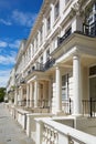 White luxury houses facades in London Royalty Free Stock Photo