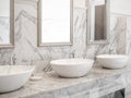 White luxury sink in bathroom Royalty Free Stock Photo