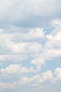 White magnificent cumulus clouds on a blue sky,