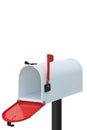 White mailbox Royalty Free Stock Photo