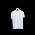 White male t-shirt realistic mockup set from front view Royalty Free Stock Photo