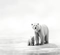 Cold dangerous arctic winter nature wildlife ursus animals snow wild