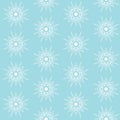 White mandala on a blue background pattern seamless simple india