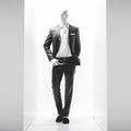 a white mannequin wearing a suit Royalty Free Stock Photo