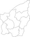 White map of municipalities of SAN MARINO