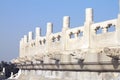 White marble bannister