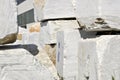 White marble blocks