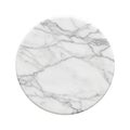 White marble circle isolated on transparent background Royalty Free Stock Photo