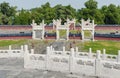 White marble gate