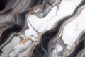 White marble with gold and black hematite abstract background