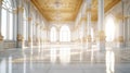 White Marble Golden Luxury Palace Interior