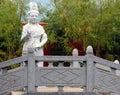 White marble Guanyin statue in Nanyue Damiao temple, China