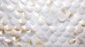 White Marble with Metallic Fish Scale Horizontal Background.