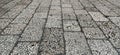 Marble surface. Sarajevo, Bosnia and Herzegovina, historic center. Close-up of the pavement near the mosque. Light marble or stone Royalty Free Stock Photo