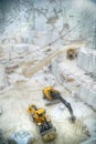 White marble quarries