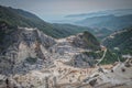 White marble quarry in Apuan Alps, Carrara, Italy