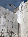 White marble quarry in marina di carrara Royalty Free Stock Photo