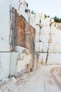 White marble quarry site Royalty Free Stock Photo