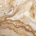 Slimy Marble: Abstract Beige And Amber Cellular Formations