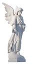 White marble statue of a beautiful female angel Royalty Free Stock Photo