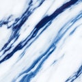 White marble surface with distinctive blue veining pattern. The veins are irregular, Royalty Free Stock Photo