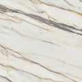 White marble surface featuring dark gray and light brown veining patterns Royalty Free Stock Photo