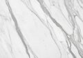 White marble surface featuring elegant gray veining patterns. The smooth texture and naturally Royalty Free Stock Photo