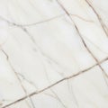 White marble surface featuring subtle gray and brown veining patterns Royalty Free Stock Photo