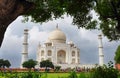 White marble Taj Mahal in India, Agra, Uttar Pradesh Royalty Free Stock Photo